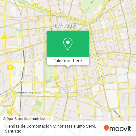 Tiendas de Computacion Minoristas-Punto Servi, Pasaje Santiago 8320000 Victoria, Santiago, Región Metropolitana de Santiago map