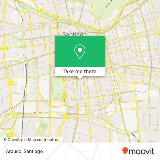 Mapa de Arauco, Calle Arturo Prat 1145 8320000 Victoria, Santiago, Región Metropolitana de Santiago