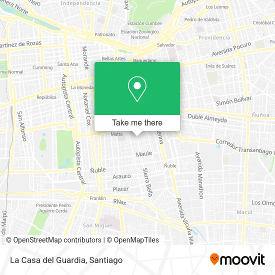 La Casa del Guardia map