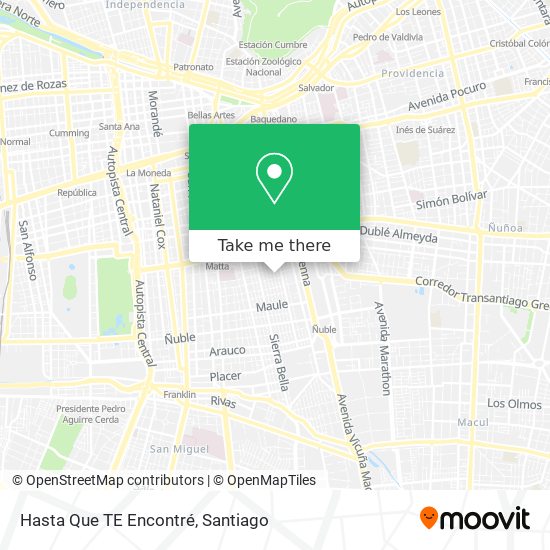 Hasta Que TE Encontré map