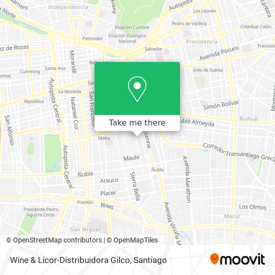 Mapa de Wine & Licor-Distribuidora Gilco