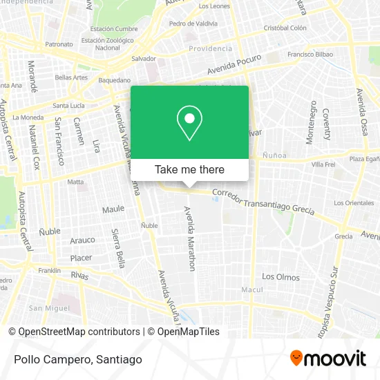 Pollo Campero map