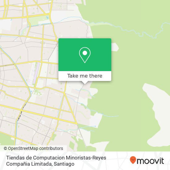 Mapa de Tiendas de Computacion Minoristas-Reyes Compañia Limitada, 7910000 Peñalolén, Peñalolén, Región Metropolitana de Santiago