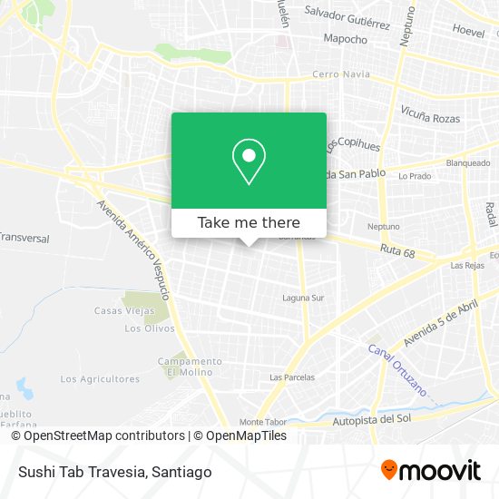 Sushi Tab Travesia map