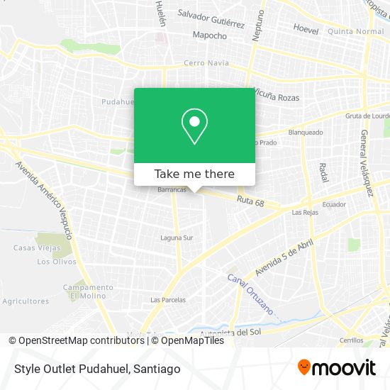 Style Outlet Pudahuel map