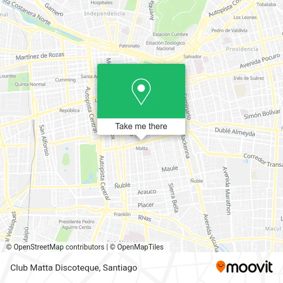 Club Matta Discoteque map