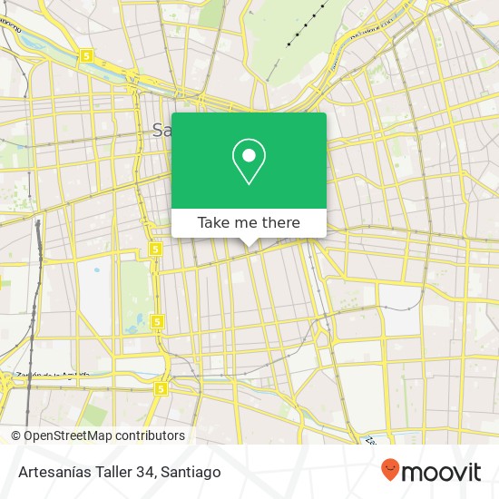 Artesanías Taller 34, Pasaje Lima 1018 8320000 Madrid, Santiago, Región Metropolitana de Santiago map