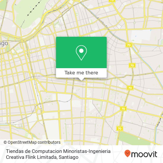 Mapa de Tiendas de Computacion Minoristas-Ingenieria Creativa Flink Limitada, Avenida Dublé Almeyda 2929 7750000 Ñuñoa, Ñuñoa, Región Metropolitana de Santiago