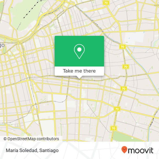 María Soledad, Avenida Irarrázaval 7750000 Ñuñoa, Ñuñoa, Región Metropolitana de Santiago map