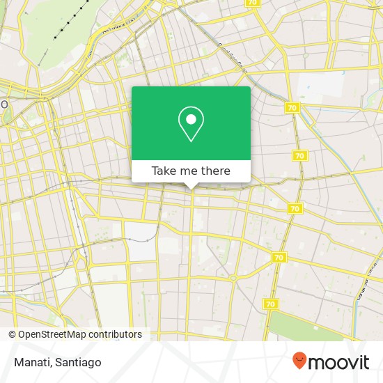 Manati, Avenida José Pedro Alessandri 97 7750000 Plaza Ñuñoa, Ñuñoa, Región Metropolitana de Santiago map