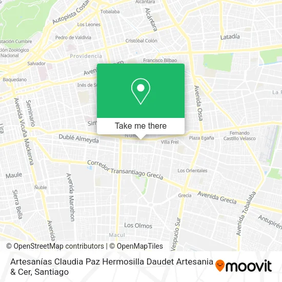 Artesanías Claudia Paz Hermosilla Daudet Artesania & Cer map