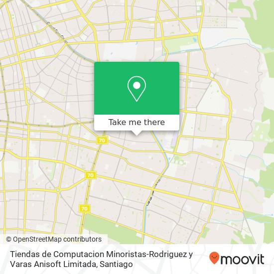 Tiendas de Computacion Minoristas-Rodriguez y Varas Anisoft Limitada, Pasaje Dragones de la Reina 551 7850000 La Reina, La Reina, Región Metropolitana de Santiago map