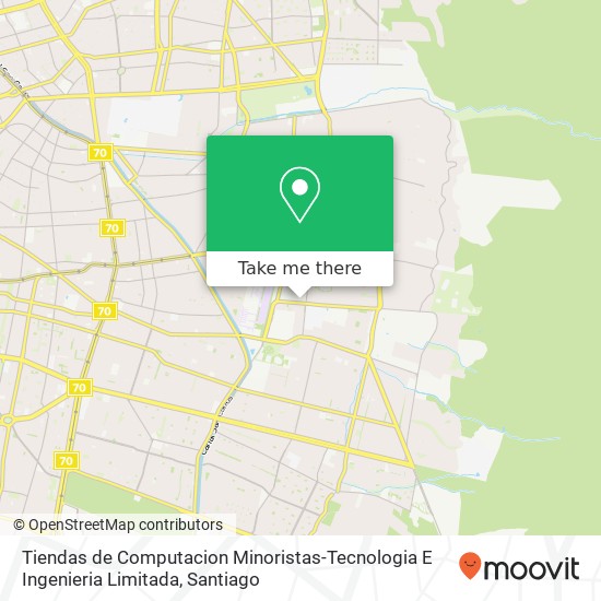 Tiendas de Computacion Minoristas-Tecnologia E Ingenieria Limitada, Calle Los Canteros 8781 7850000 La Reina, La Reina, Región Metropolitana de Santiago map