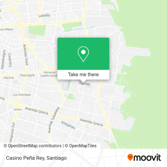 Casino Peña Rey map