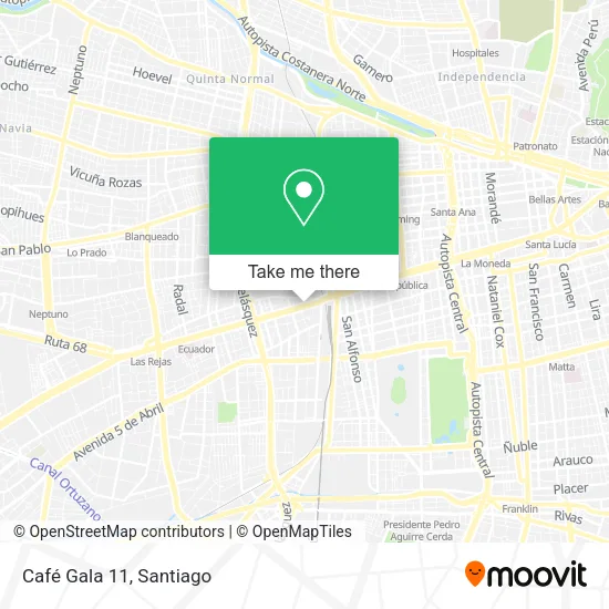 Mapa de Café Gala 11