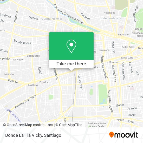 Donde La Tia Vicky map