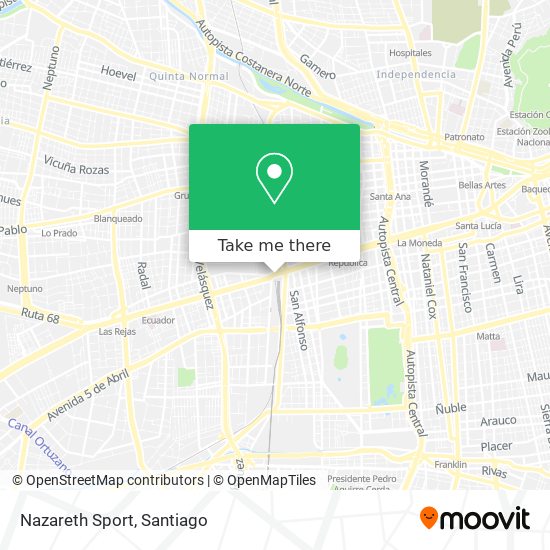 Nazareth Sport map