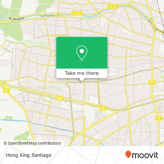 Hong Xing, Avenida San Pablo 8980000 Lo Prado, Lo Prado, Región Metropolitana de Santiago map