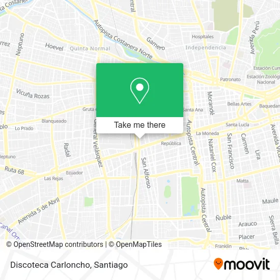 Discoteca Carloncho map