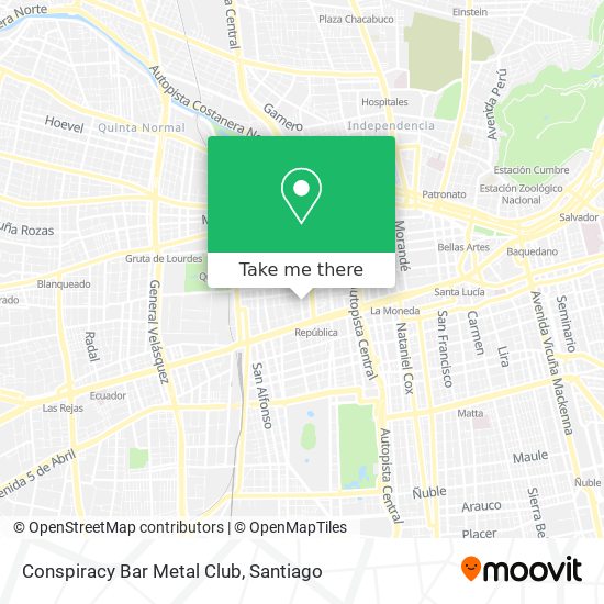 Mapa de Conspiracy Bar Metal Club