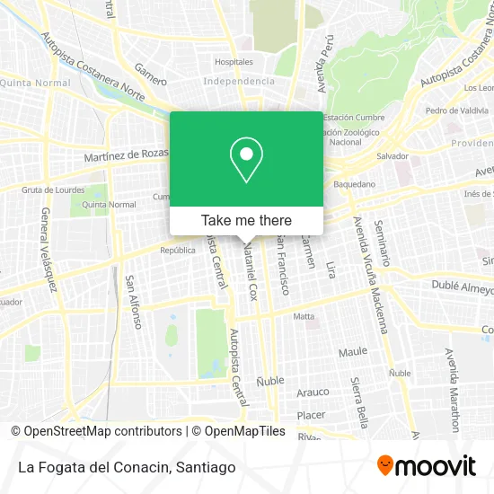La Fogata del Conacin map