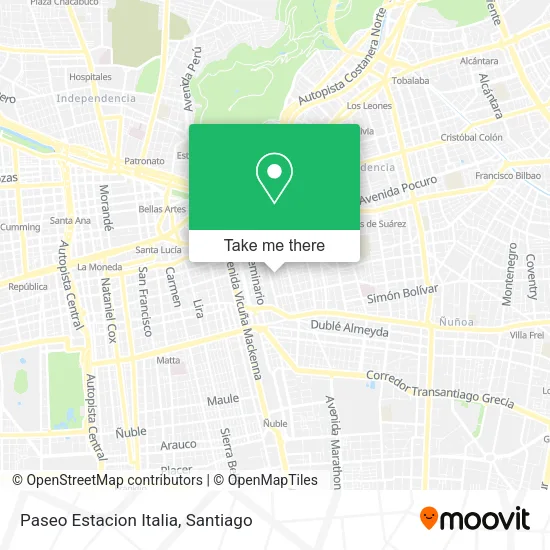 Paseo Estacion Italia map