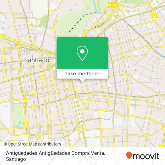 Mapa de Antigüedades Antigüedades Compra Venta, Calle Caupolicán 463 7750000 Ñuñoa, Ñuñoa, Región Metropolitana de Santiago