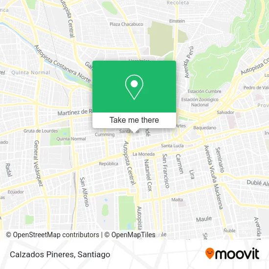 Calzados Pineres map
