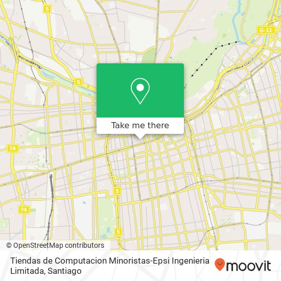 Tiendas de Computacion Minoristas-Epsi Ingenieria Limitada, Calle Estado 8320000 Centro Histórico, Santiago, Región Metropolitana de Santiago map