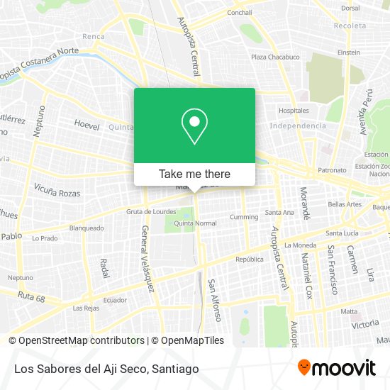 Los Sabores del Aji Seco map