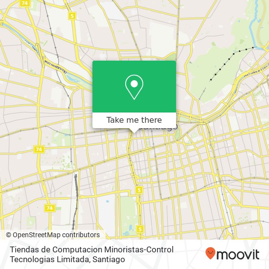 Tiendas de Computacion Minoristas-Control Tecnologias Limitada, Calle Huérfanos 8320000 Centro Histórico, Santiago, Región Metropolitana de Santiago map