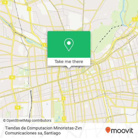 Tiendas de Computacion Minoristas-Zvn Comunicaciones sa, Calle Huérfanos 8320000 Centro Histórico, Santiago, Región Metropolitana de Santiago map