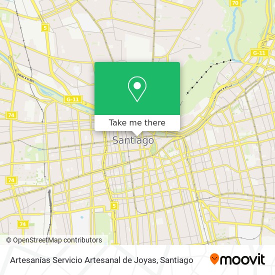 Artesanías Servicio Artesanal de Joyas map