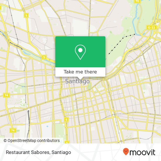Restaurant Sabores, Calle San Antonio 8320000 Centro Histórico, Santiago, Región Metropolitana de Santiago map