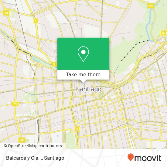 Balcarce y Cia. ., Calle Capuchinos 8320000 Centro Histórico, Santiago, Región Metropolitana de Santiago map