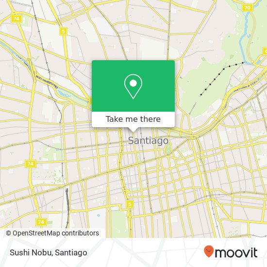 Sushi Nobu, 8320000 Centro Histórico, Santiago, Región Metropolitana de Santiago map