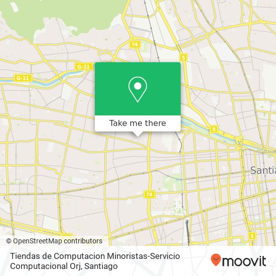 Tiendas de Computacion Minoristas-Servicio Computacional Orj, Calle La Plata 1715 8500000 Quinta Normal, Quinta Normal, Región Metropolitana de Santiago map