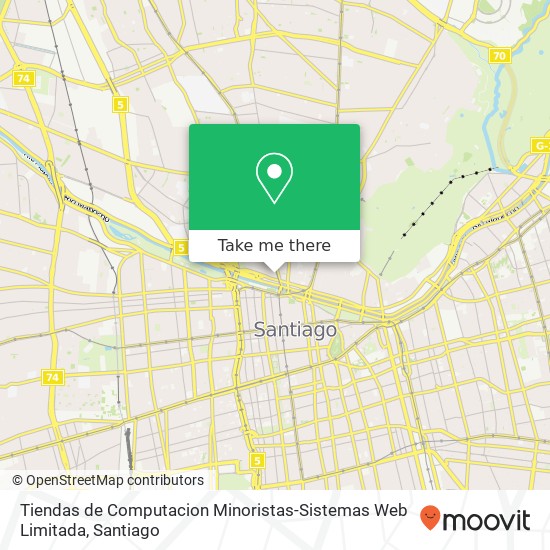 Tiendas de Computacion Minoristas-Sistemas Web Limitada, Calle General Prieto 1050 8380000 Lo Saez, Independencia, Región Metropolitana de Santiago map