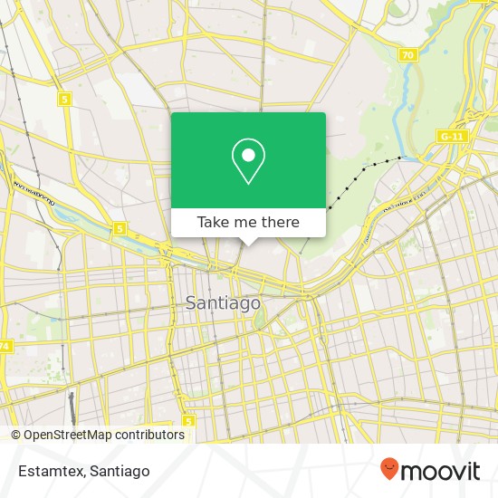 Estamtex, Calle Manzano 8420000 Patronato, Recoleta, Región Metropolitana de Santiago map