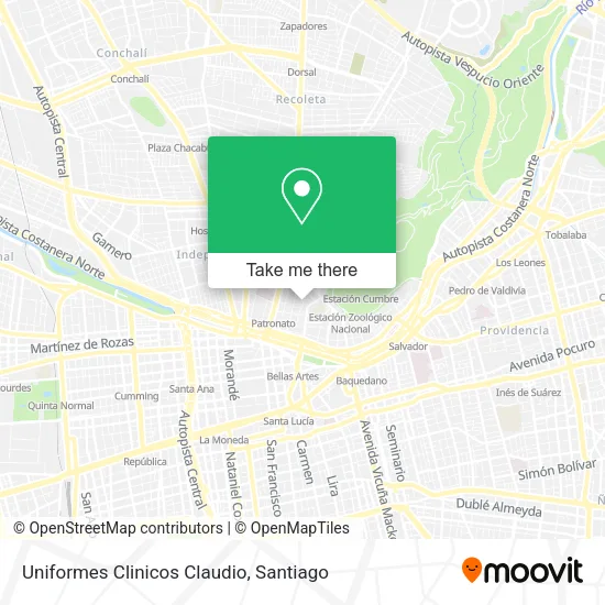 Uniformes Clinicos Claudio map