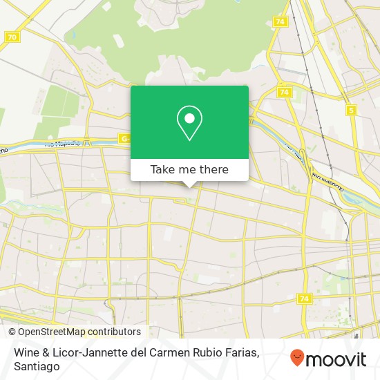 Mapa de Wine & Licor-Jannette del Carmen Rubio Farias