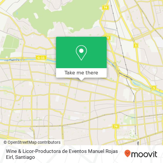 Wine & Licor-Productora de Eventos Manuel Rojas Eirl map