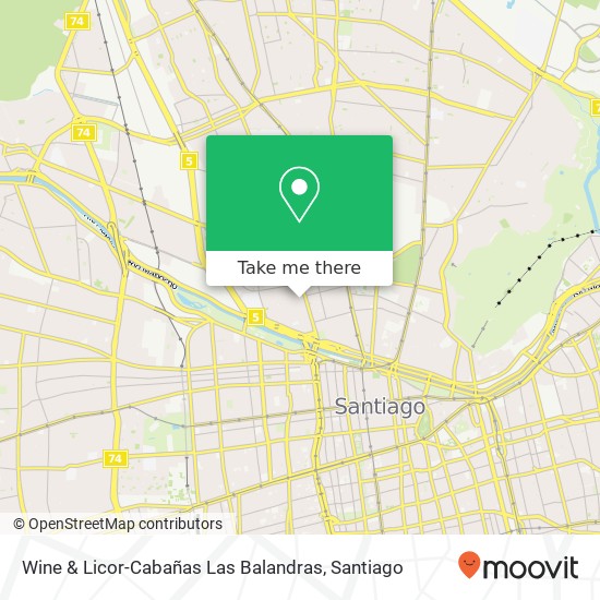 Mapa de Wine & Licor-Cabañas Las Balandras