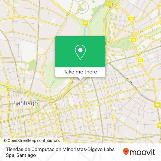 Tiendas de Computacion Minoristas-Digevo Labs Spa, Calle Santa Beatriz 100 7500000 Tajamar, Providencia, Región Metropolitana de Santiago map
