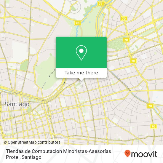 Tiendas de Computacion Minoristas-Asesorías Protel, Calle Marchant Pereira 201 7500000 Divina Providencia, Providencia, Región Metropolitana de Santiag map