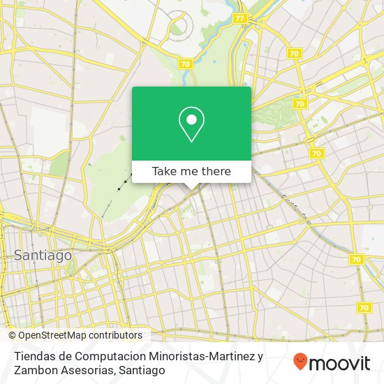 Mapa de Tiendas de Computacion Minoristas-Martinez y Zambon Asesorias, Avenida Providencia 1939 7500000 Divina Providencia, Providencia, Región Metropolitana de Santiago