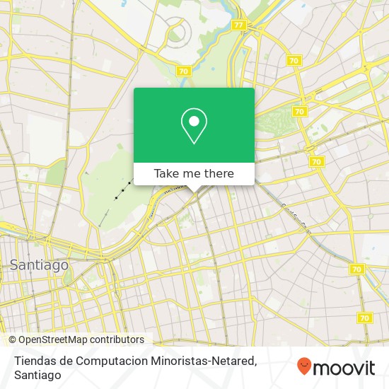 Tiendas de Computacion Minoristas-Netared, Avenida Providencia 1998 7500000 Divina Providencia, Providencia, Región Metropolitana de Santiago map
