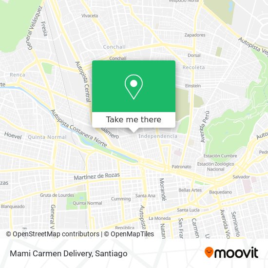 Mami Carmen Delivery map
