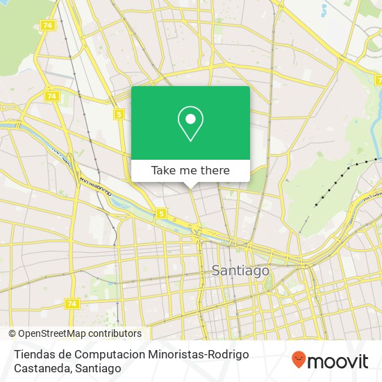 Mapa de Tiendas de Computacion Minoristas-Rodrigo Castaneda, Calle Gamero 1735 8380000 Lo Saez, Independencia, Región Metropolitana de Santiago