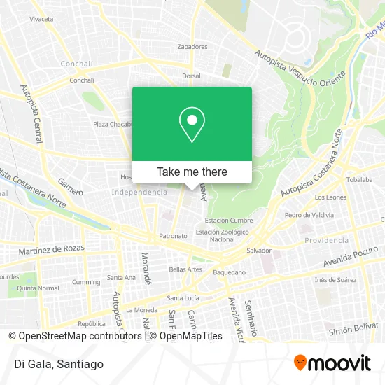 Di Gala map